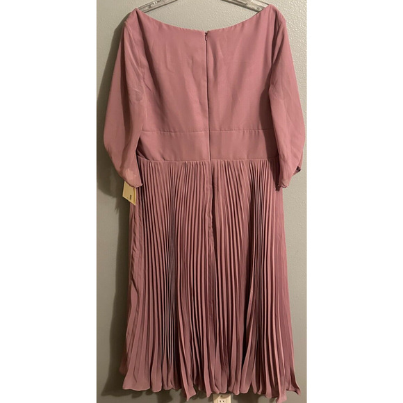 LanTing Bride Midi Dress Mother Of Bride/Groom Bridesmaid Lined V Neck NWT - Picture 8 of 13